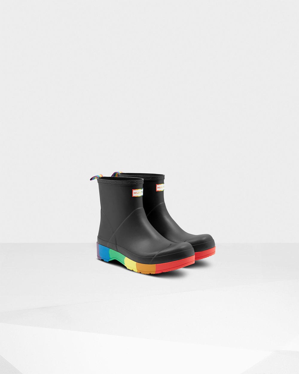 Hunter Play Støvler Herre Sort | Original Pride Heeled Rain | AYQKL-7206